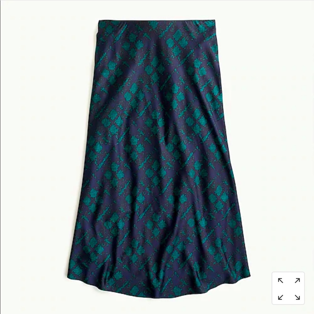 J.Crew Pull-on slip skirt in Black Watch tartan